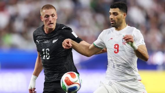Mundial 2026: Irán salva empate 2-2 ante Nueva Zelanda