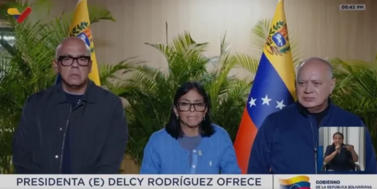 Delcy Rodríguez declara estado de emergencia tras los sismos de 7,5 y 7,2 en Venezuela
