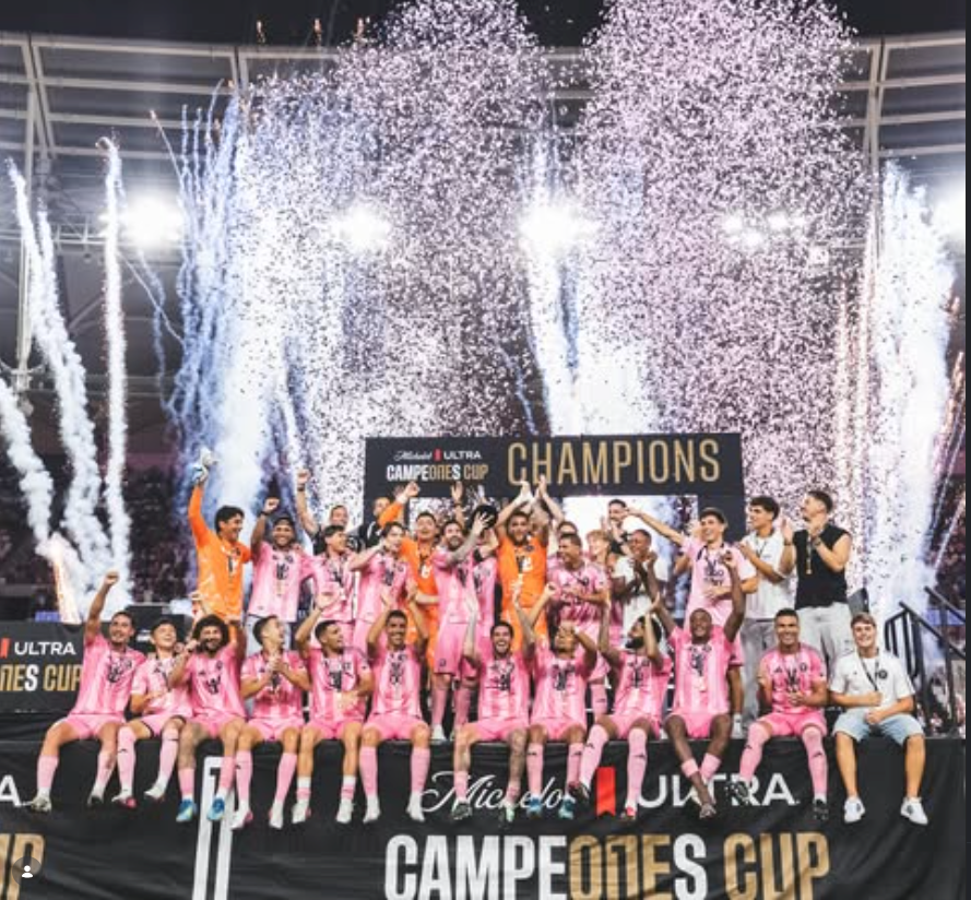 Inter Miami en la victoria de la Campeones Cup.